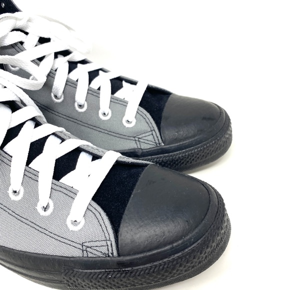 Converse Ctas High Top Canvas Gray Black Women Size Sneakers Custom A03947C-BKGR - Picture 5 of 10
